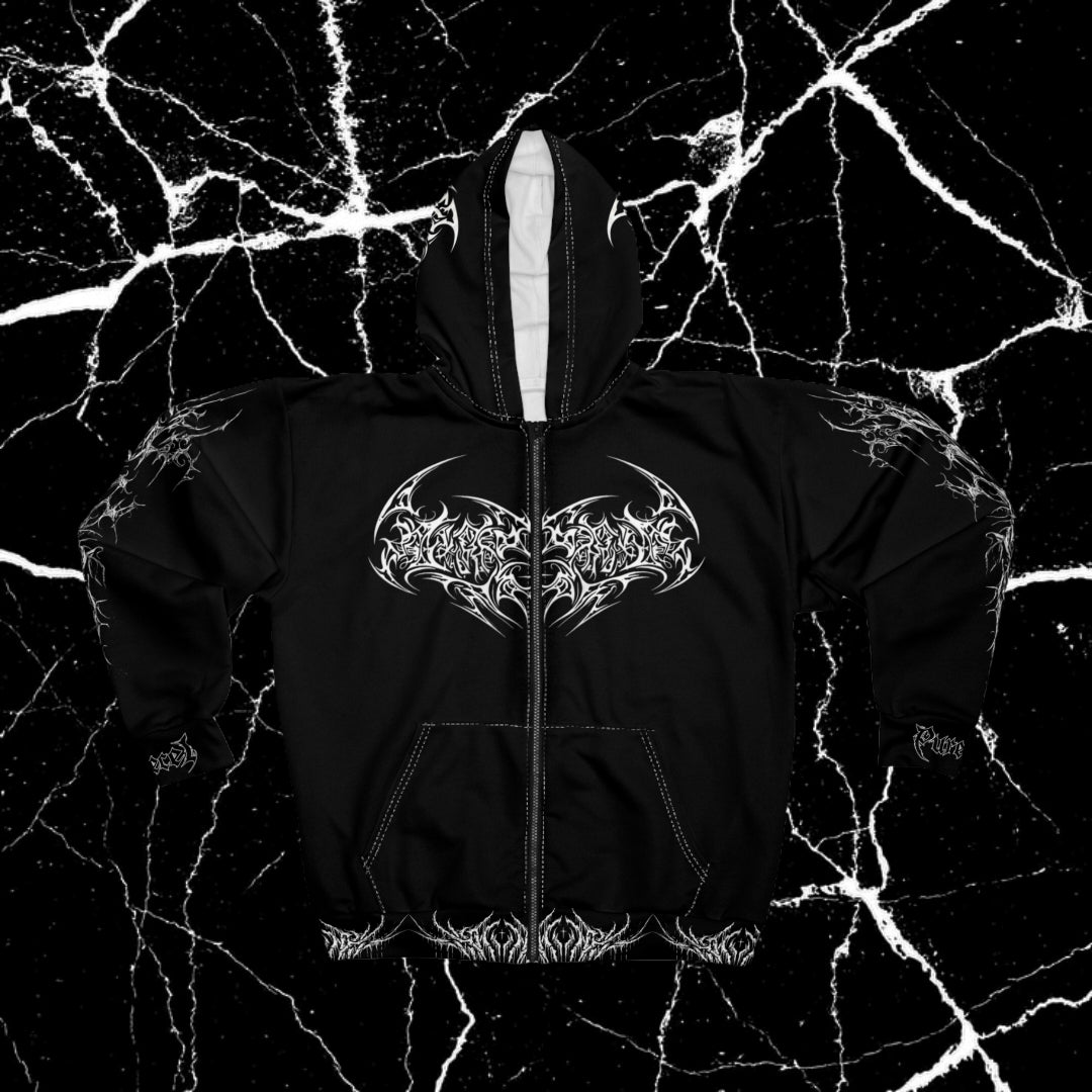 Gothic Gym Hoodie — Purecel Athletic Zip Sweatshirt